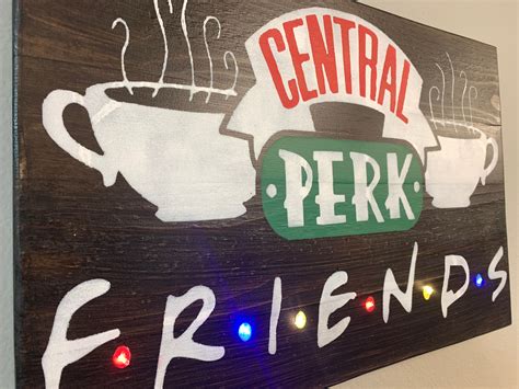 Friends Central Perk Wood LED Sign | Etsy