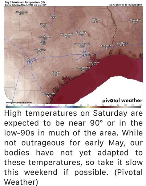 This weekend's forecast