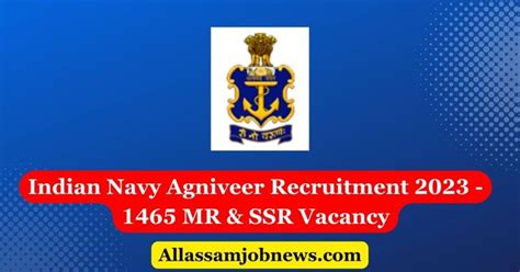 Indian Navy Agniveer Recruitment Mr Ssr Vacancy