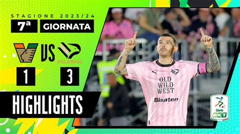 Venezia Vs Palermo 1 3 Tripletta Di Brunori 3 Per Il Palermo