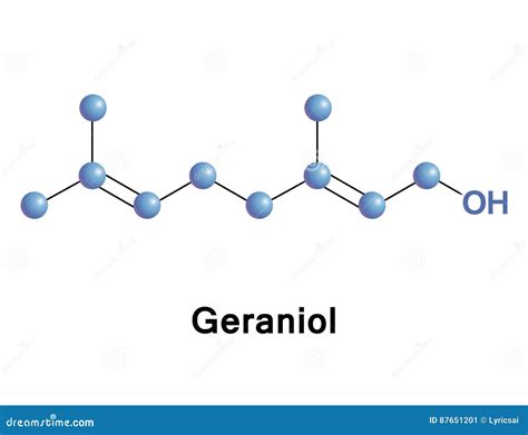 Geraniol Molecule Stock Illustrations – 7 Geraniol Molecule Stock ...