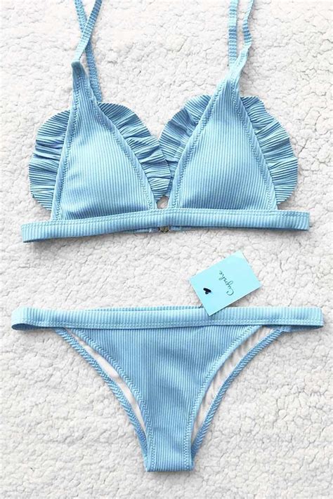 Flap Wings Falbala Bikini Set