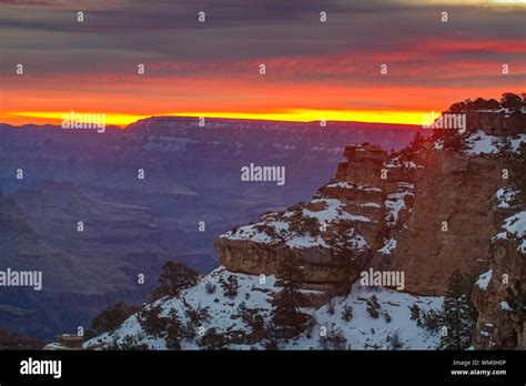 Sunrise Over The Grand Canyon From Yaki Point Grand Canyon National