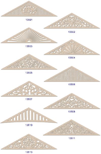 Pediment definition - Gable decorations - Gable brackets - Gable pediments