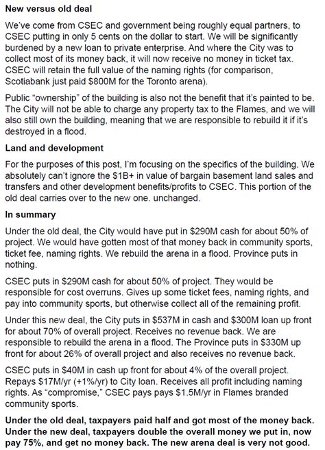 Leah On Twitter Rt Jeromyyyc Under The Old Arena Deal Taxpayers