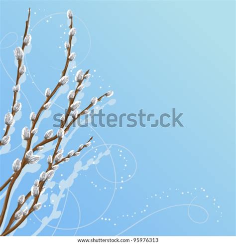 Pussy Willow Landscape Over Royalty Free Licensable Stock Vectors Vector Art Shutterstock