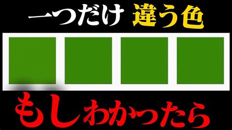 あなたは特殊能力持ちです。【4色型色覚】 Youtube