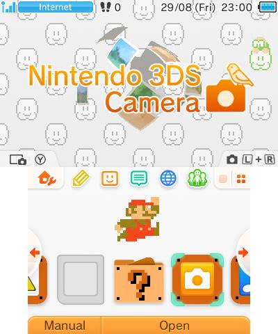 Photos of the 3DS Home Menu themes