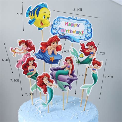 Jual Cake Topper Ariel Mermaid Putri Duyunghiasan Kue Miniatur