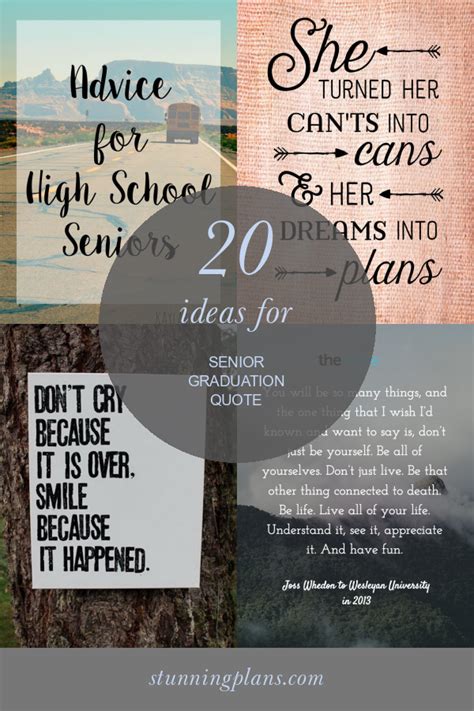 20 Ideas for Senior Graduation Quote - Home, Family, Style and Art Ideas