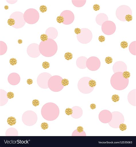 Glitter Confetti Polka Dot Seamless Pattern Vector Image