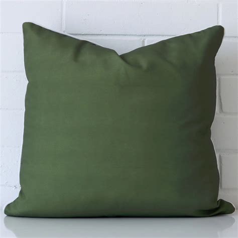 Airlie Waterproof Olive Green Outdoor Cushion Cover Large