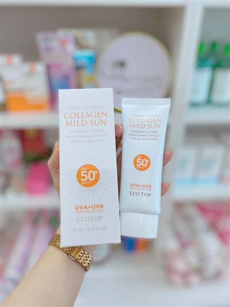 Kem Ch Ng N Ng Ecotop Perfect Daily Collagen Mild Sun Spf Lazada Vn