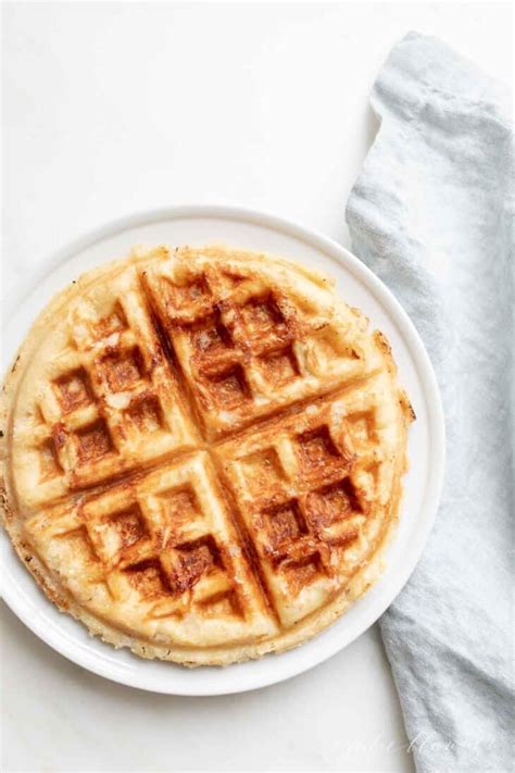 Authentic Belgian Waffle Recipe For Brunch Julie Blanner