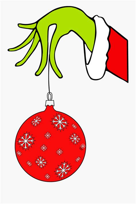 Grinch Hand Holding Ornament Printable