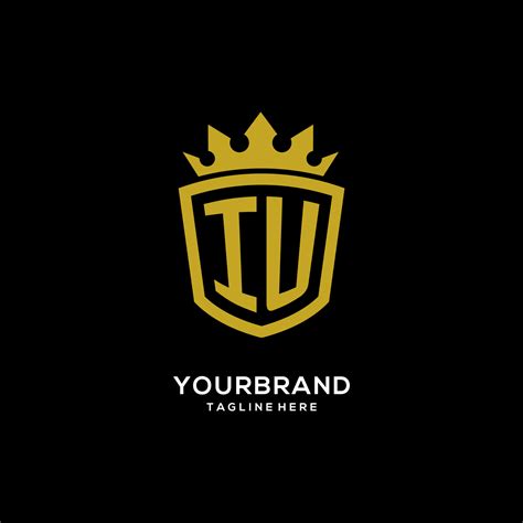 Initial IU logo shield crown style, luxury elegant monogram logo design 7934163 Vector Art at ...