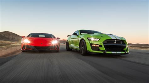 Automobile All Stars Lamborghini Huracan Evo Vs Ford Mustang