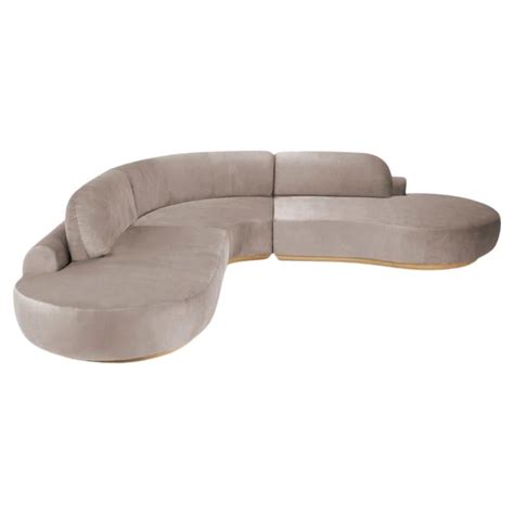 Naked Curved Sectional Sofa Piece With Beech Ash And Smooth For Sale At StDibs
