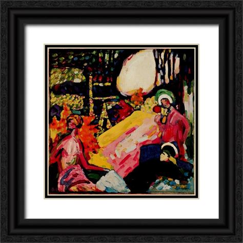 Kandinsky Wassily X Black Ornate Wood Framed With Double Matting