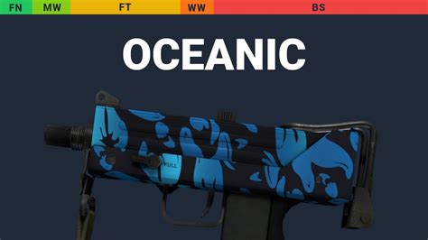 Mac 10 Oceanic Skin Float And Wear Preview Youtube