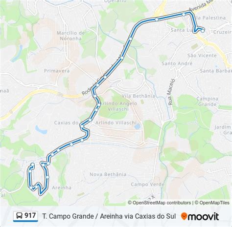 917 Route Schedules Stops Maps Terminal Campo Grande Updated