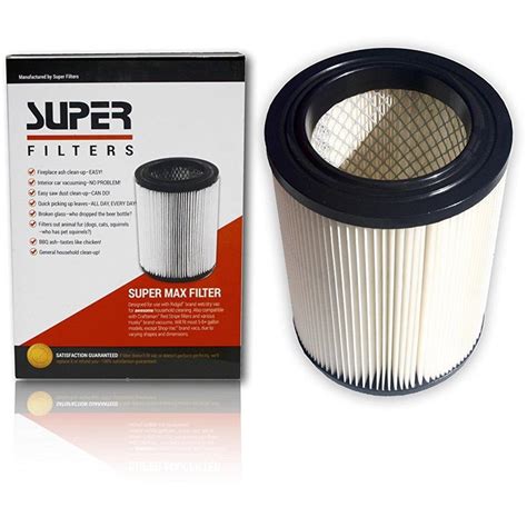 Premium Shop Vac Filter 917816 Supermax Ridgid Craftsman 17816 Vacuum Replacement 17907