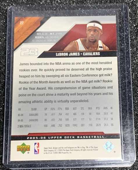 Lebron James Dikembe Mutombo Upper Deck Cleveland Cavaliers