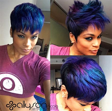 Funky Hair Color Modernsalon Black Hair Information Community