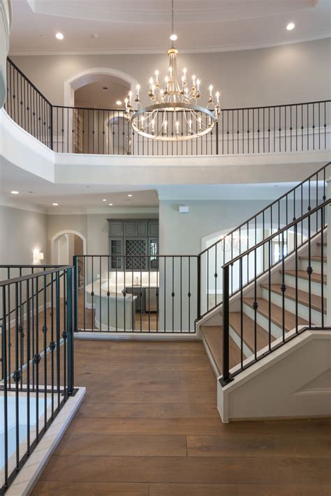 Oak Shadow Transitional Staircase Houston By Frankel Design