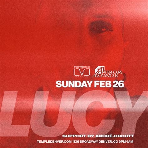 Lucy At Lvl Tickets At Temple Nightclub In Denver By Temple Nightclub