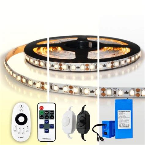 Led Strip Op Batterij Warm Wit Helder Wit Of Koud Wit Complete Set