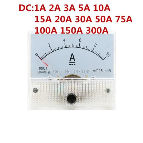 85c1 A Dc Analog Amperemeter Panel Meter Gauge 1a 2a 3a 5a 10a 20a 30a 50a 75a 100a 150a Amp