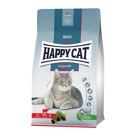 Elryan: HAPPY CAT Indoor Bavarian Beef Cat Food - 1.3 kg