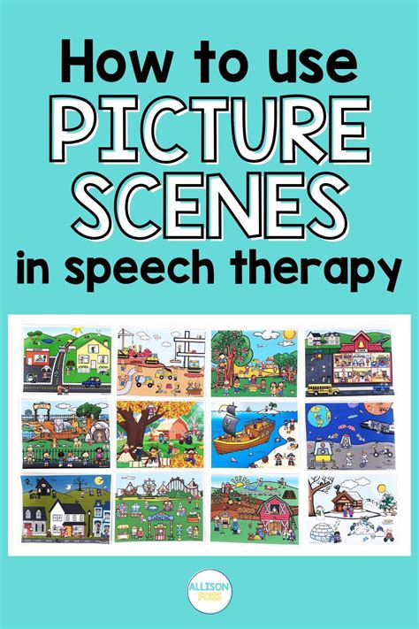 How To Use Picture Scenes In Speech Therapy Free Scenes Speech