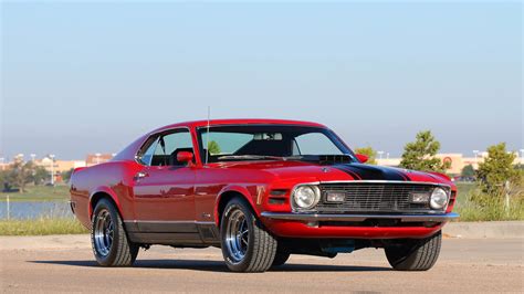 1970 Ford Mustang Mach 1 Fastback Red Cars Wallpapers Hd