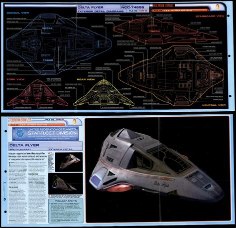 Exterior Detail Diagrams Delta Flyer Uss Voyager Star Trek Fact