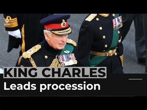 King Charles Leads Procession Behind Queens Coffin In Edinburgh The