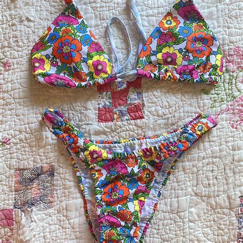 Floral Triangle Bikini Bottoms Are Cheeky Beyond Depop