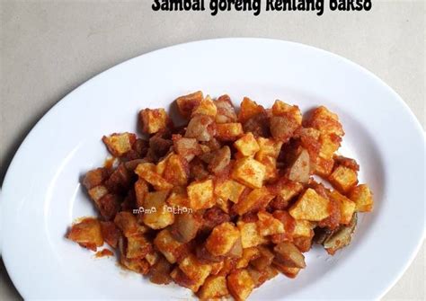 Resep Sambal Goreng Kentang Bakso Oleh Mama Fathan Cookpad