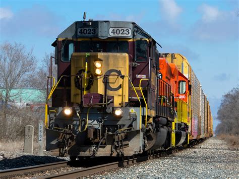 Milepost 258 Ohcr Sd40 2 4023 Leads Cfande Fwch West Through Flickr