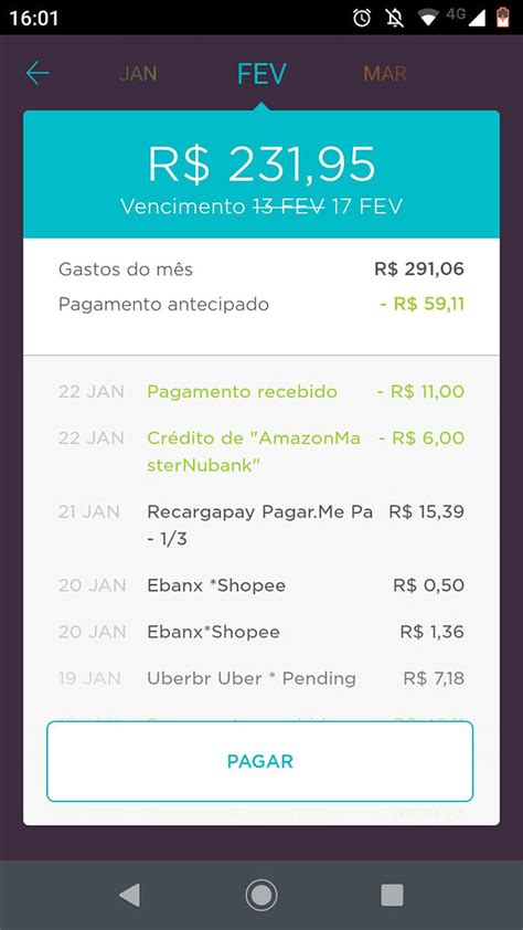 Dúvida sobre lançamento na fatura Cartão de crédito NuCommunity