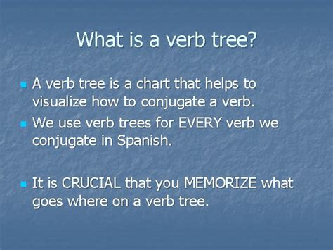 verb trees conjugating   plural conjugating