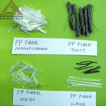 Polypropylene Fiber Twisted Bunchy Form China Pp Fiber Mesh Form And