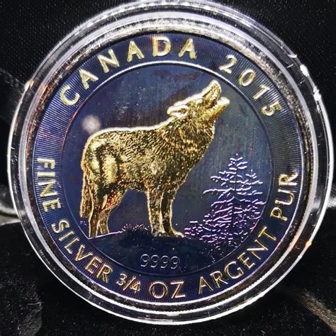 Canada Dollars Grey Wolf Wildlife Toned K Gold Catawiki