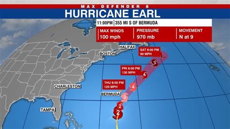 Hurricane Earl strengthens into Category 2 storm | WFLA