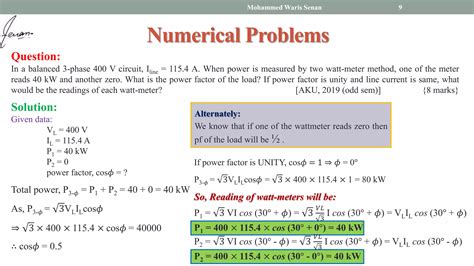 Measurement Of 3 Phase Power By Two Watt Meter Method Ppt