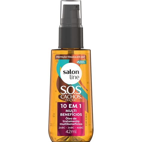 Óleo Salon Line Cachos - Óleo Capilar Salon Line SOS Cachos 10 em 1 Multi Banefícios 42ml - Destro