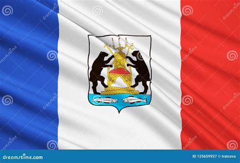 Flag of Novgorod Oblast, Russian Federation Stock Illustration ...