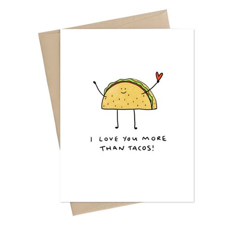 Taco Card Etsy