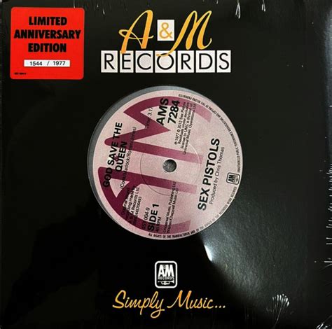 Sex Pistols God Save The Queen Vinyl Silver RPM More R Discogs